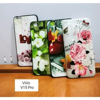 VIVO V15 Pro Case Gambar SoftCase Motif Casing Hp Karakter Flower Case Cartoon lucu Case Cute