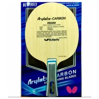 Bet Tenis Meja Kayu Bet Pingpong Butterfly Arylate Carbon VISCARIA Original