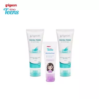 Pigeon Facial Foam, Pigeon Teens Moisturizer 20 ml - Pelembab Wajah