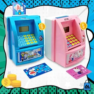 MAINAN COIN BANK CARTOON BANK MAINAN CELENGAN ATM BRANKAS CELENGAN