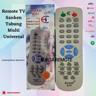 Remot / REMOTE TV TABUNG SANKEN RJ92 MULTI UNIVERSAL / ecer dan grosir