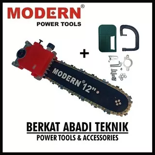 MODERN MOD712 Chainsaw Mini 12 Inch Chain Saw Gergaji Potong Kayu Gerinda Gurinda 712