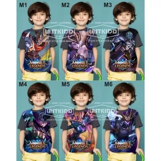 KAOS ANAK 3D MOBILE LEGEND  BANG BANG / BAJU ANAK MOBILE LEGEND BANG BANG /T-SHIRT ANAK MOBILE LEGEND BANG BANG /KAOS GAMING TERBARU TERMURAH