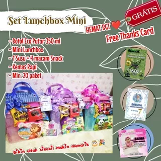 Souvenir Ulang Tahun+paket souvenir ultah anak/Set Tepak Makan / Souvenir Tepak Makan