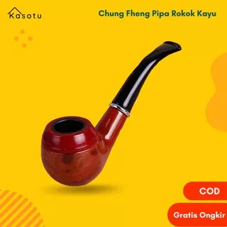 Chung Feng Pipa Rokok Filter Kayu Bakelite Resin Wood Cleaning
