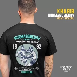 Kaos T shirt UFC Khabib Nurmagomedov MMA Kick Boxing Fighter