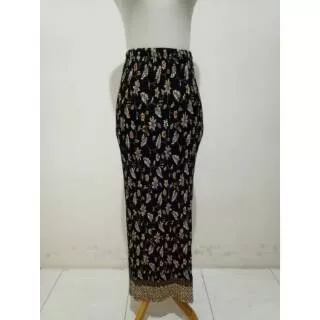 Rok instan plisket jumbo batik irawati long skirt maxi