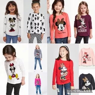 Uniqlo kids t-shirt / uniqlo tshirt / kaos anak uniqlo / kaos uniqlo / kaos mickey mouse / uniqlo disney / kaos minnie / uniqlo girls tee / uniqlo tee