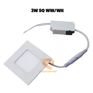 Lampu Downlight LED 3W 7W panel 3Watt Kotak Square Bulat 3 watt w inbow putih kuning Hias Plafon