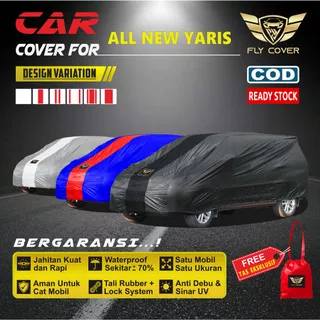 Body Cover Mobil ALL NEW YARIS / Sarung Mobil Toyota YARIS TRD 2018, 2019, 2020,2021 Selimut Outdoor