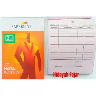 Nota kontan 2 rangkap - Paperline - Nota