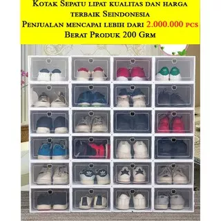 (Apple) kotak sepatu Ukuran Besar ( L ) Max Sepatu Size 44 / Kotak Sepatu Lipat