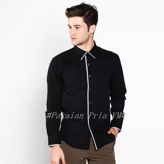 VM Kemeja Fashion Slimfit Panjang - Casual Formal Long Shirt - Kemeja kerja