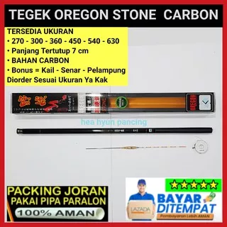 Joran tegek oregon STONE carbon panjang 270 - 300 - 360 - 450 - 540 - 630 cm HEA HYUN PANCING