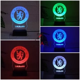 Lampu Hias Akrilik Logo Chelsea / Lampu Hias Chelsea FC