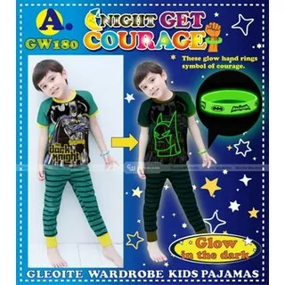 
GW 180 A glow in the dark+karet gelang/pajamas import/piyama laki-laki