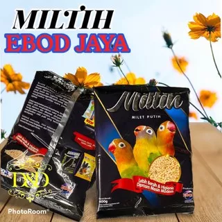 MILTIH PAKAN BIRUNG LOVEBIRD MILTIH MILET PUTIH DENGAN MULTI VITAMIN DAN MINERAL