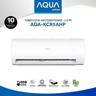 AQUA AC SPLIT 1/2 PK  PAKET PASANG FREE PIPA AC 4 METER AQA-KCR5AHP/1