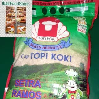 Beras Setra Ramos 5kg cap TOPI KOKI PREMIUM, ROJOLELE SOLO ASLI 5kg