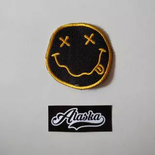 PATCH BORDIR EMBLEM BAND NIRVANA LOGO AKSESORIS JAKET TAS TOPI CELANA