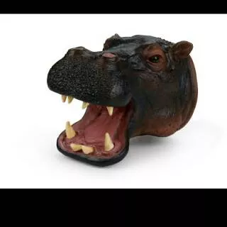 Hi Quality Animal Head Hippo Kuda Nil Kepala Hippopotamus Hand Puppet