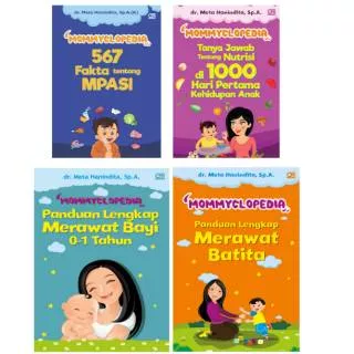 Paket 4 Buku Mommyclopedia Merawat Bayi Batita Tanya Jawab Nutrisi 567 Mpasi Meta Hanindita