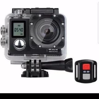 Action Camera Sportcam 4k 2 LCD Kamera Sport Cam 2 Layar +REMOTE