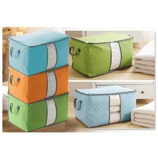 HONBA-H085 Storage Bag Tidur Box Tempat Penyimpanan Pakaian Selimut & Bed Cover Organizer