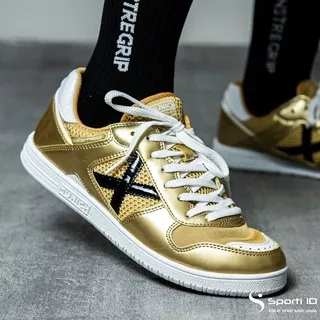 Sepatu Futsal X Munich Continental V2 29 - Gold White 4104029 Original | Munich