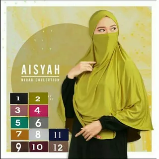 Khimar Hijab Jilbab Syari Kerudung  Instan Jersey Niqob Madinah / Qiara Hijab Official