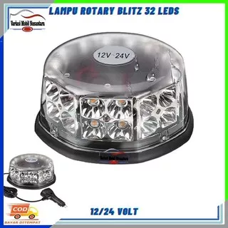 Lampu Rotary Rotari Blitz Warning Light Variasi Mobil Ambulan Truk Truck 12/24 Volt