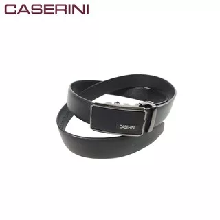 Caserini Men`s Auto Buckle Belt Ikat Pinggang Pria CS211262-17-115 cm Black