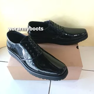 Sepatu PDH Pendek Kilap TNi polri tebaru by Wor Army Boots