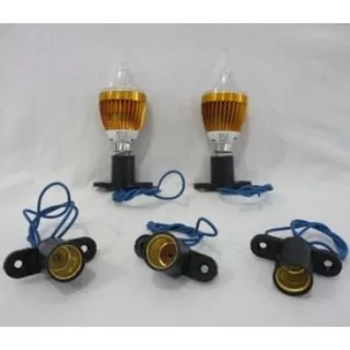 VISALUX Fiting Fitting E12 Lampu Hias Plafon/Fiting Cabe+Cable