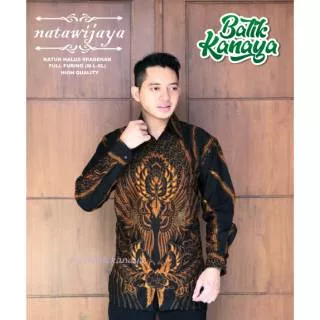 Original Batik Kanaya - NATAWIJAYA kemeja batik pria lengan panjang Full Furing Bahan Katun Sragenan by Kanaya