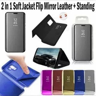 FLIP MIROR LEATHER STAND SAMSUNG NOTE 8 NOTE 9 S8 S9 J4 J6 A8 A72018 A6 S9 S9PLUS OPPO F9 A3S NOTE 9