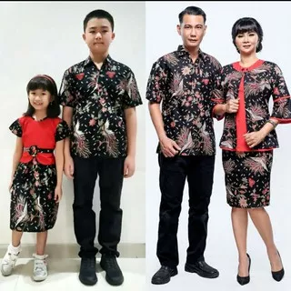 SIMIFASHION couple keluarga set kebaya batik papa mama anak dijual terpisah M L XL XXL