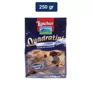 Loacker Quadratini Wafer Cokelat 250 gr