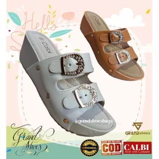 Calbi JKBE 1310 JKB 1532 PGB 1362 Wedges Sandal Selop Slip Sandal Casual Kasual Wanita perempuan original