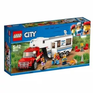 LEGO City # 60182 Pick Up & Caravan Family Vacation Mom Dan Son Figure