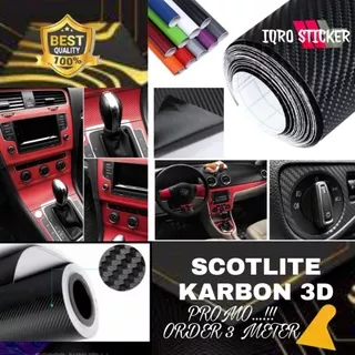 Sticker skotlet carbon 3D/ Sticker skotlet karbon 3D / Sticker skotlet motor/ skotlet interior mobil