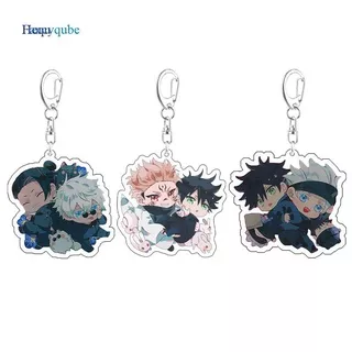 Hequ Fancyqube Anime Jujutsu Kaisen Keychain Anime Keyring Phone Bag Pendant Keychains