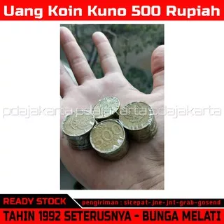 Uang Koin Kuno 500 Rupiah Tahun 1992 Dan Seterusnya Bunga Melati Besar