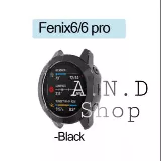 GARMIN FENIX 6 6 PRO CASE CASING COVER SOFT SHELL SILICONE TPU PELINDUNG BEZEL JAM TANGAN