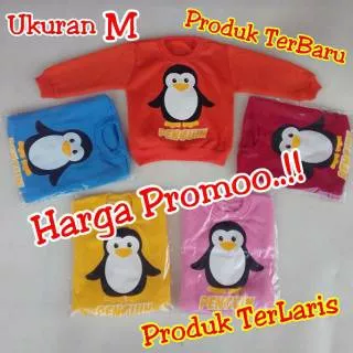 jaket bayi sweater penguin M terbaru