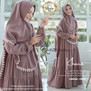 SET GAMIS DAN KHIMAR KHAIRA/LEONY SYAR`I