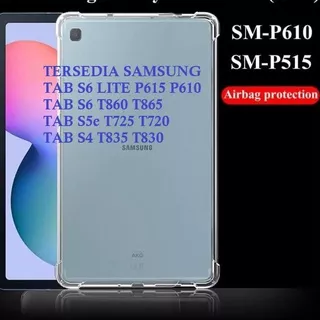 Silikon SAMSUNG TAB S6 LITE 2020 P615 P610 / S6 T865 T860 / S5e T725 T720 / S4 T835 T830 Softcase Ultrathin TPU Jelly Tablet TPU Case Cover Anti Kuning Jamur Anti Crack Airbag Clear Lembut