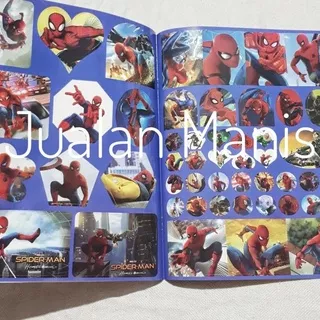 buku Kado Buku Anak Mewarnai Gift Set Stiker Karakter Spiderman promo