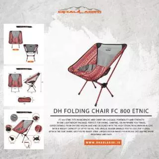 KURSI LIPAT OUTDOOR FOLDINH CHAIR PORTABLE CHAIR DHAULAGIRI MOTIF