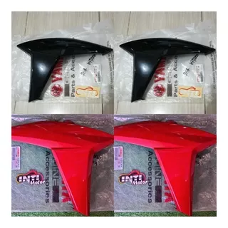 Sayap COVER Tangki Vixion NEW ADVANCE 2014 KE ATAS NVA 2TP ORIGINAL Asli yamaha genuine kanan KIRI vix cover body atas samping nva new advance advan 2tp red black white merah hitam putih